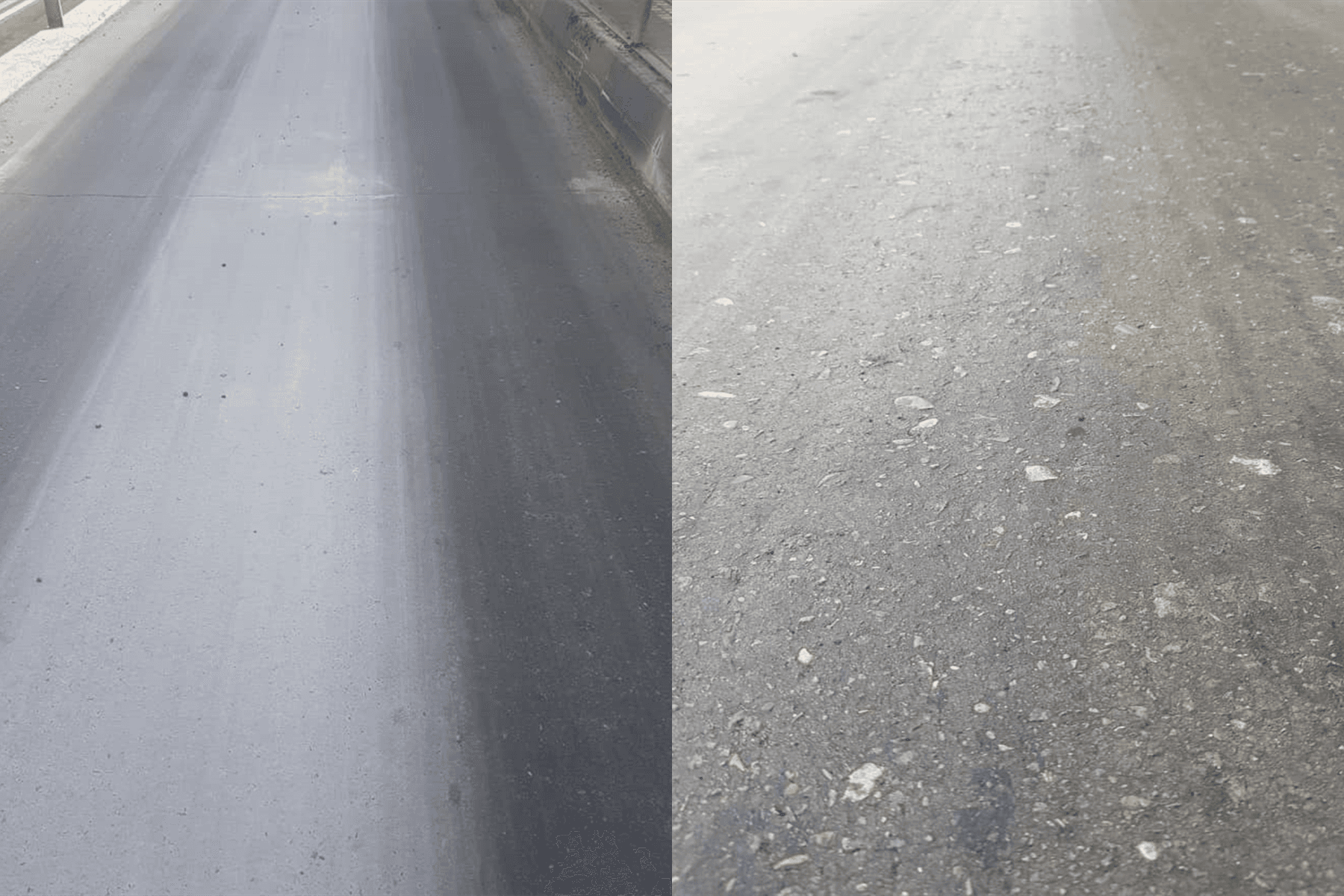 RCCP Concrete with a Special Mix Design — New RCCP surfacing at a Tehran BRT station
