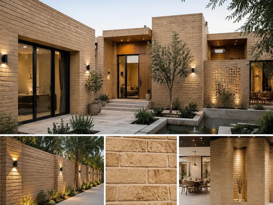 آجر ژئوپلیمری — باغ ویلای سنتی